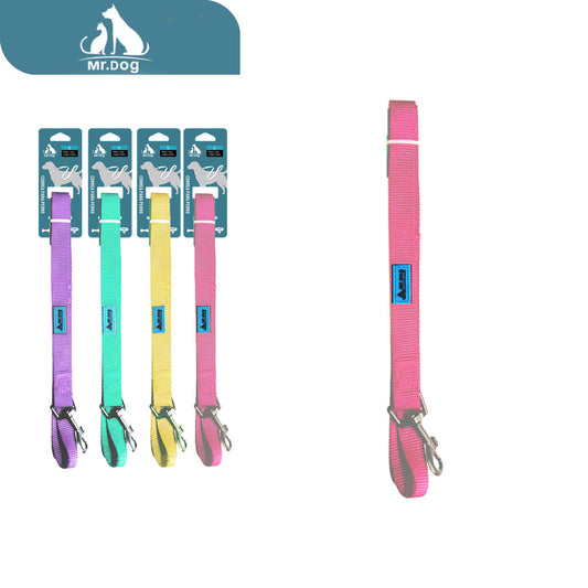 Correa para mascota con estampado de macarrones de 120 cm x 2,0 cm paq. con 12 pzas