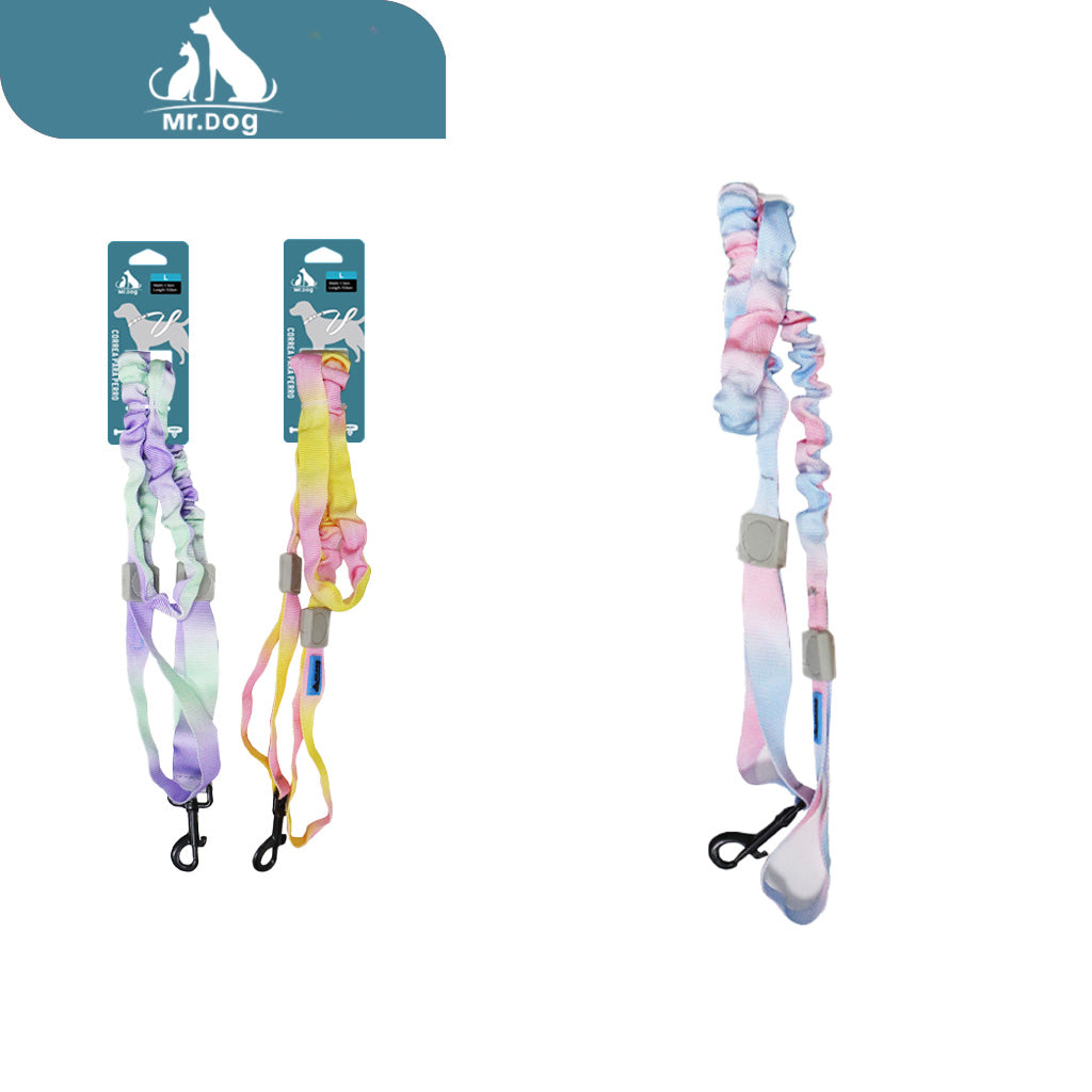 Correa para mascota retráctil de color degradado extendida de 110 cm y 150 cm paq. con 12 pzas