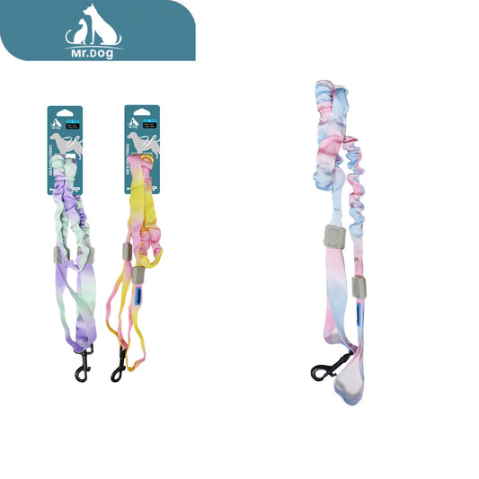 Correa para mascota retráctil de color degradado extendida de 110 cm y 150 cm paq. con 12 pzas