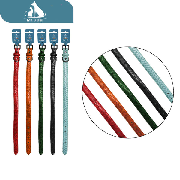 Collar cinturón con borde recortado y estampado de cocodrilo bb008, 2,0×45 cm, colores combinados paq. con 12 pzas