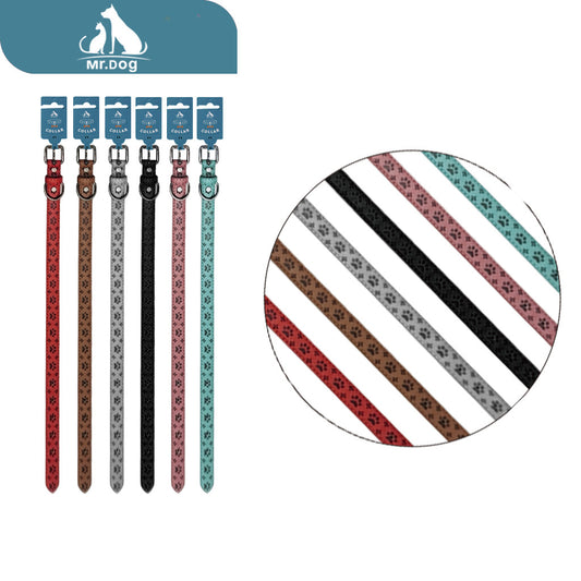Collar adhesiva con borde recortado y patrón de huella de cambio de presión bb006, 2,5×52 cm, colores combinados paq. con 12 pzas